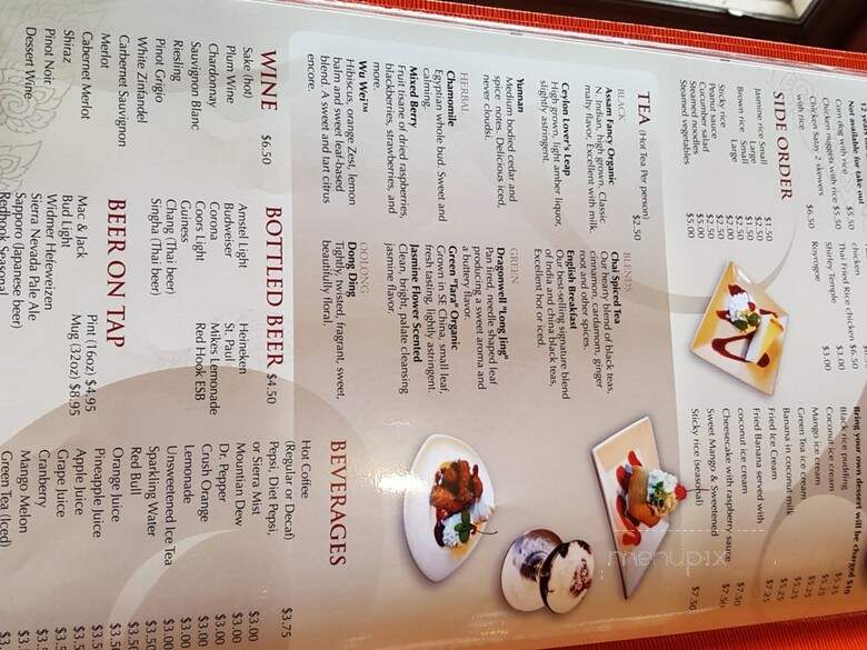 Silver Spoon - Lynnwood, WA menu_pic