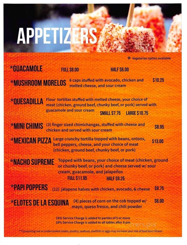 La Fuente - Milwaukee, WI menu_pic