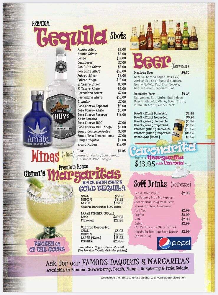Chimi's Authentic Mexican Cuisine - Saint Peters, MO menu_pic