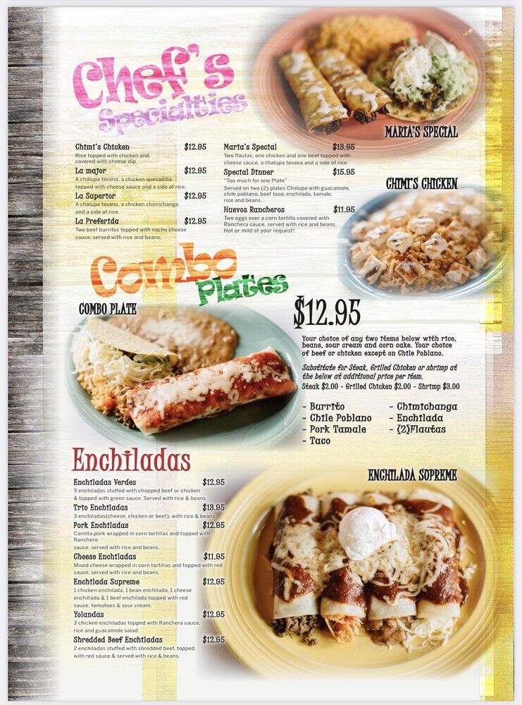 Chimi's Authentic Mexican Cuisine - Saint Peters, MO menu_pic