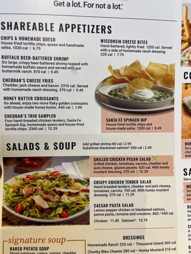 Cheddar's Casual Cafe - Mount Juliet, TN menu_pic