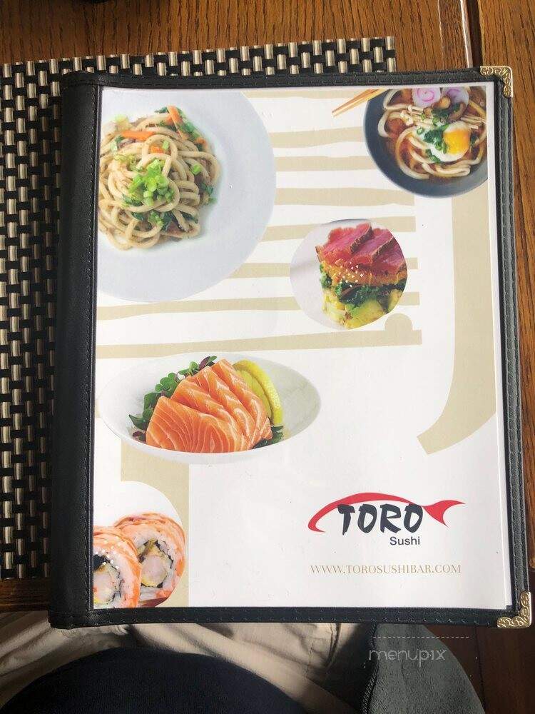 Toro Sushi Bar - Montclair, NJ menu_pic