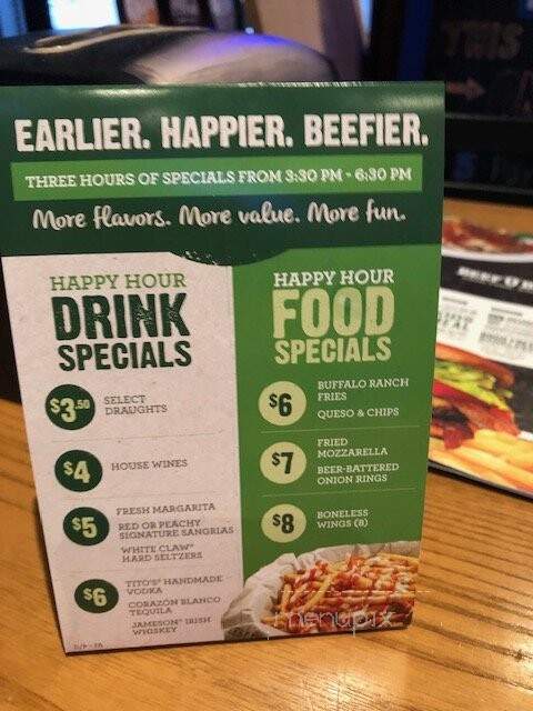 Beef'O'Brady's - Callaway, FL menu_pic