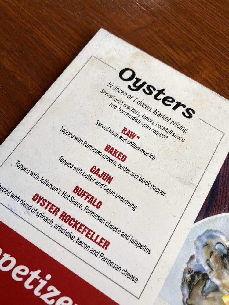 Jefferson's Hoover - Hoover, AL menu_pic