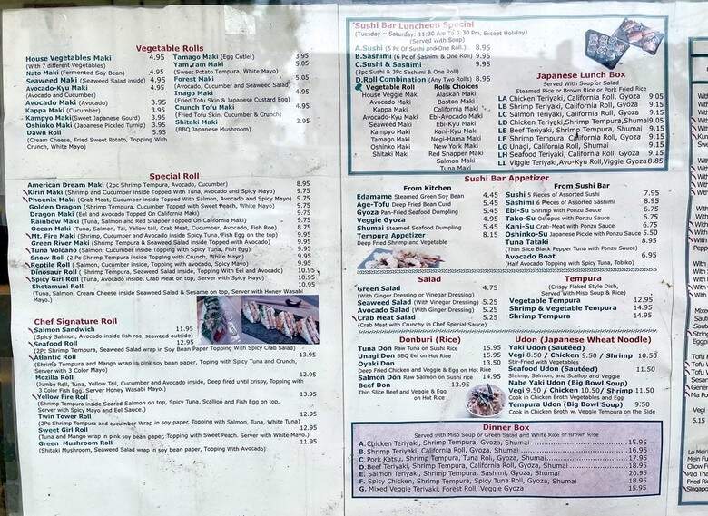 Taipei & Tokyo - Northampton, MA menu_pic