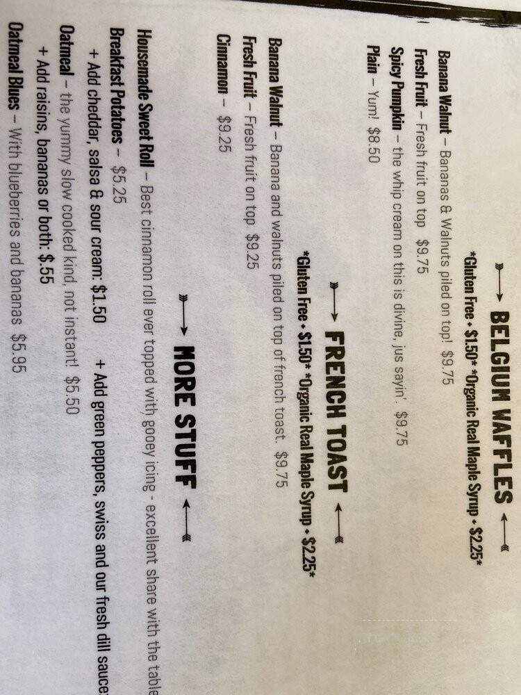 Walnut Cafe - Boulder, CO menu_pic