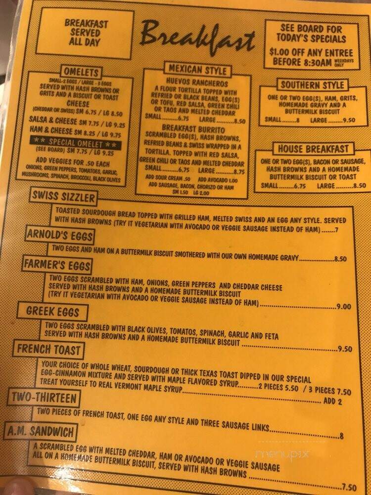 Dot's Diner On The Hill - Boulder, CO menu_pic