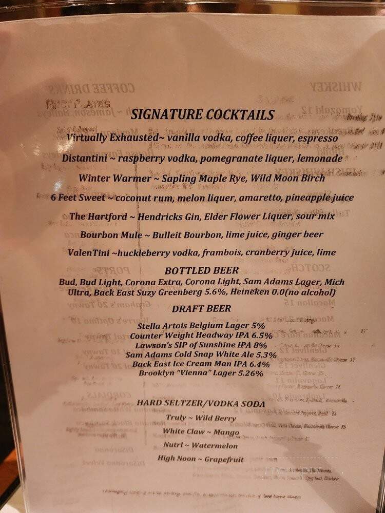 J Restaurant Bar - Hartford, CT menu_pic