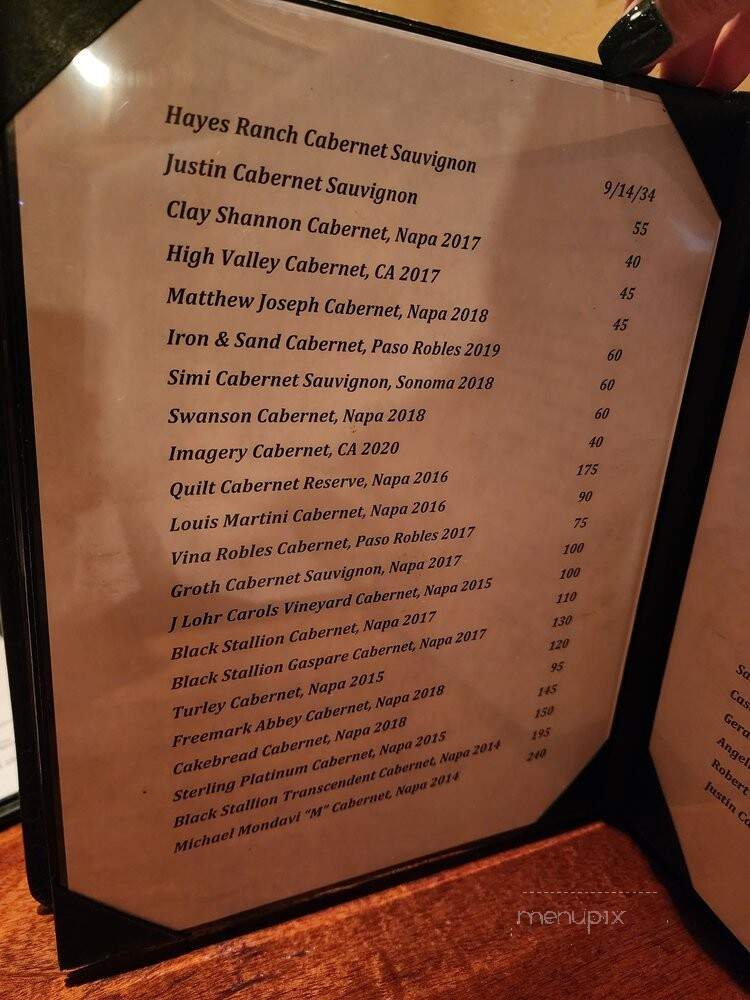 J Restaurant Bar - Hartford, CT menu_pic