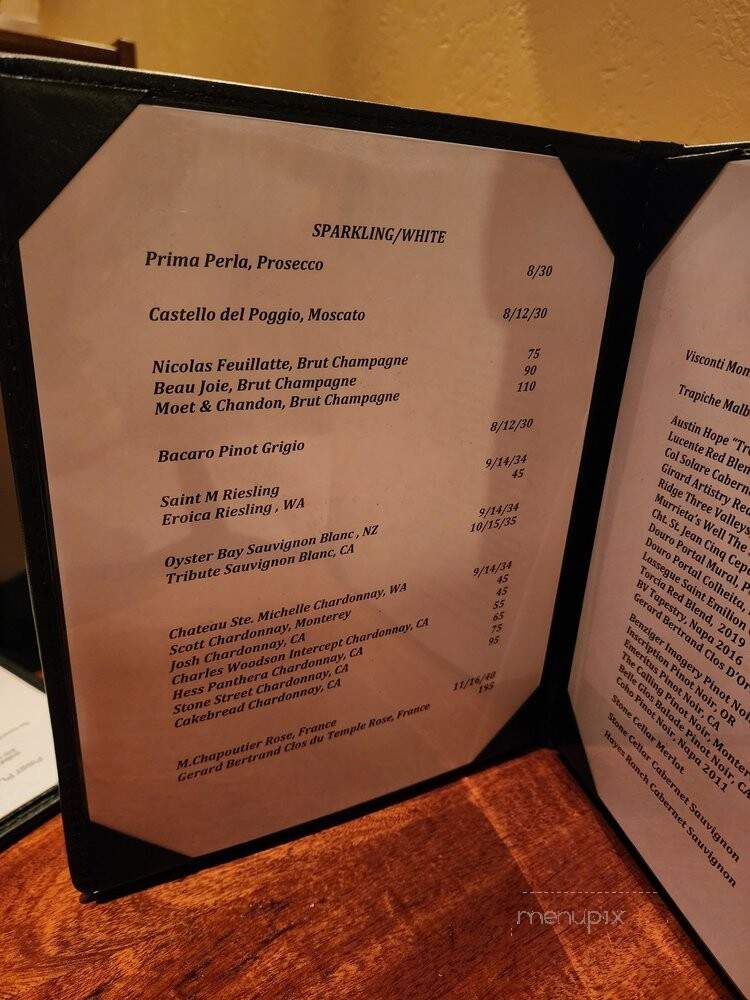 J Restaurant Bar - Hartford, CT menu_pic
