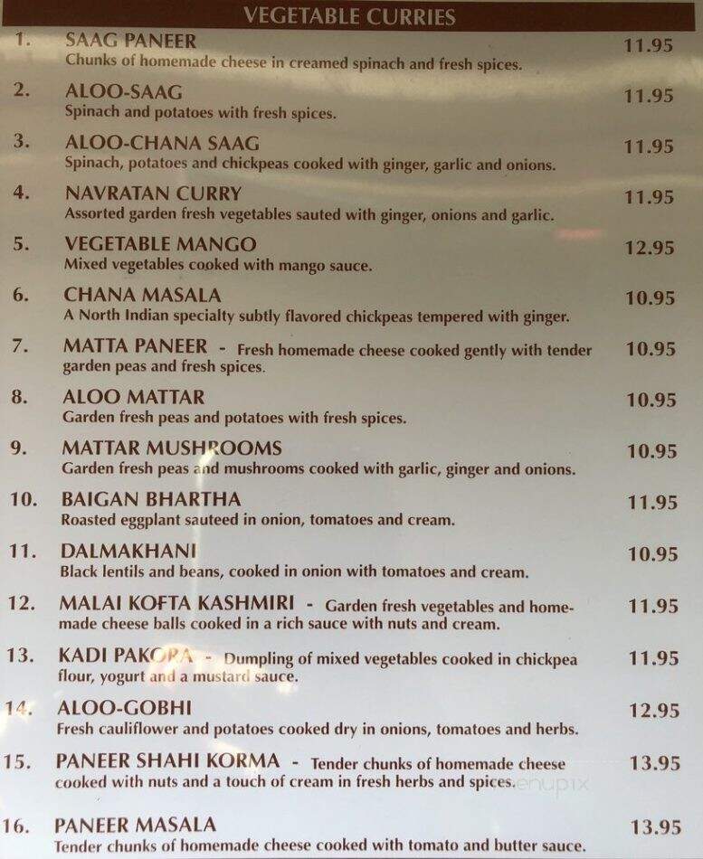 India House Restaurant - Burlington, VT menu_pic