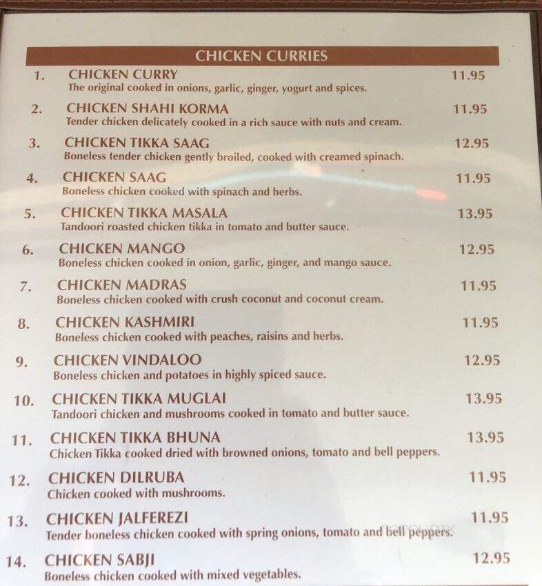 India House Restaurant - Burlington, VT menu_pic