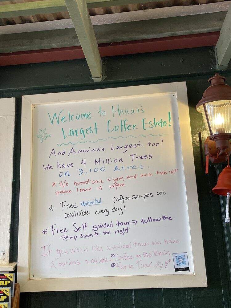 Kauai Coffee Cafe - Eleele, HI menu_pic