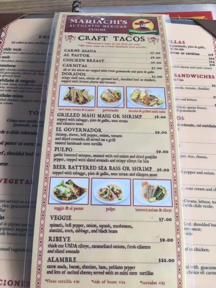 Mariachi's Authentic Mexican - Lihue, HI menu_pic