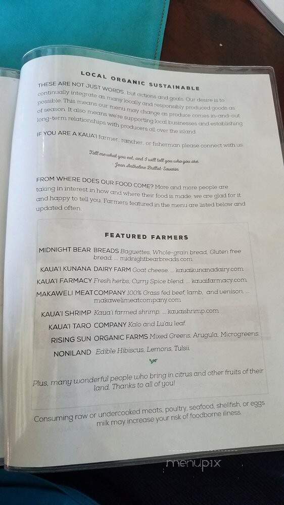 Small Town Exchange - Kapaa, HI menu_pic