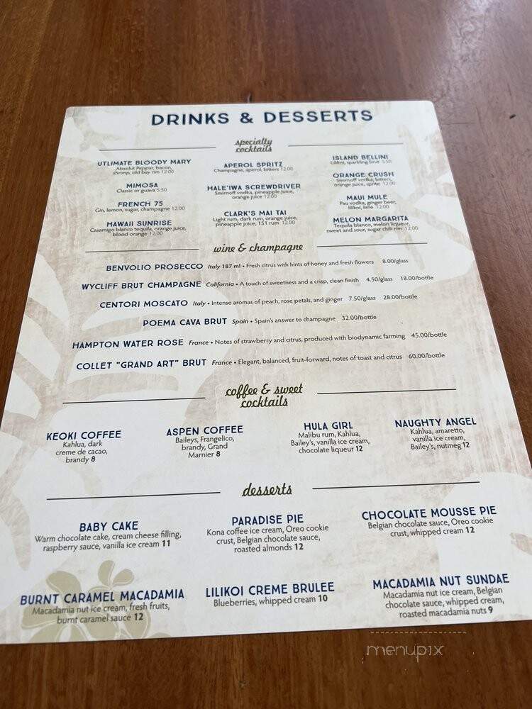 Haleiwa Joe's Seafood Grill - Haleiwa, HI menu_pic