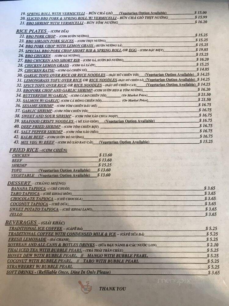 Pho & Co - Kapolei, HI menu_pic
