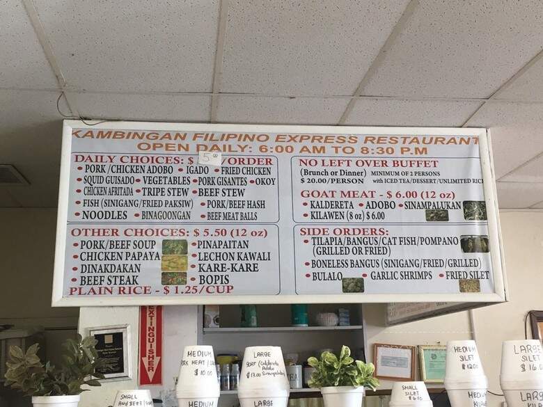Filipino Express - Waipahu, HI menu_pic