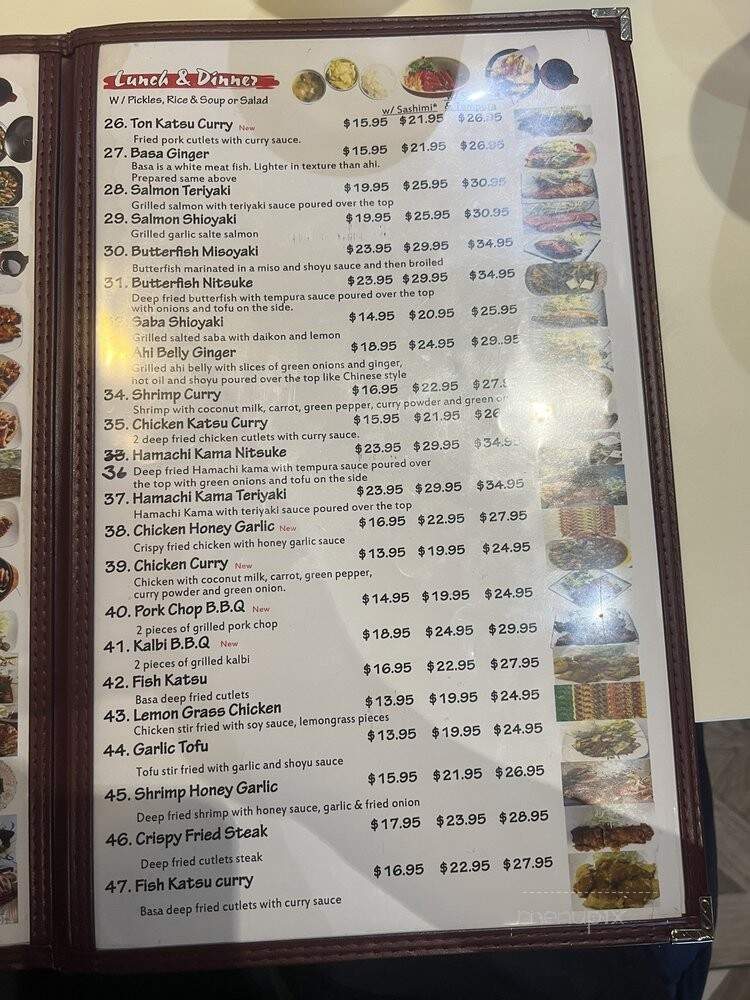 Restaurant Saito - Ewa Beach, HI menu_pic