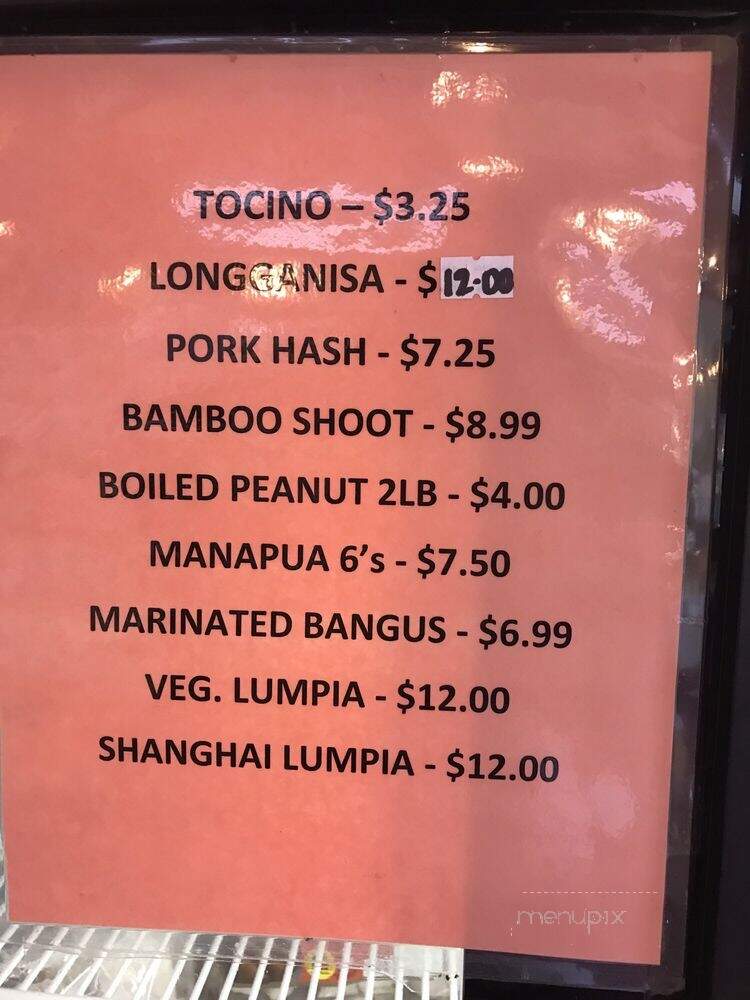 Golden Coin Bake Shop - Waipahu, HI menu_pic