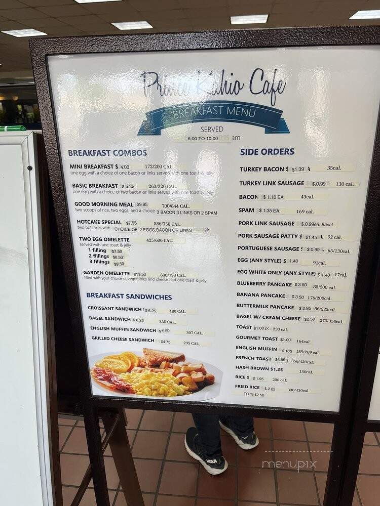 Prince Kuhio Cafe - Honolulu, HI menu_pic