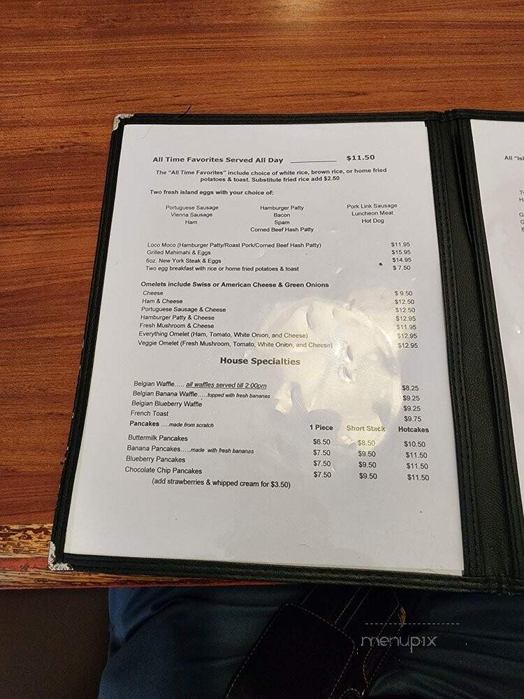 Times Coffee Shop - Kaneohe, HI menu_pic