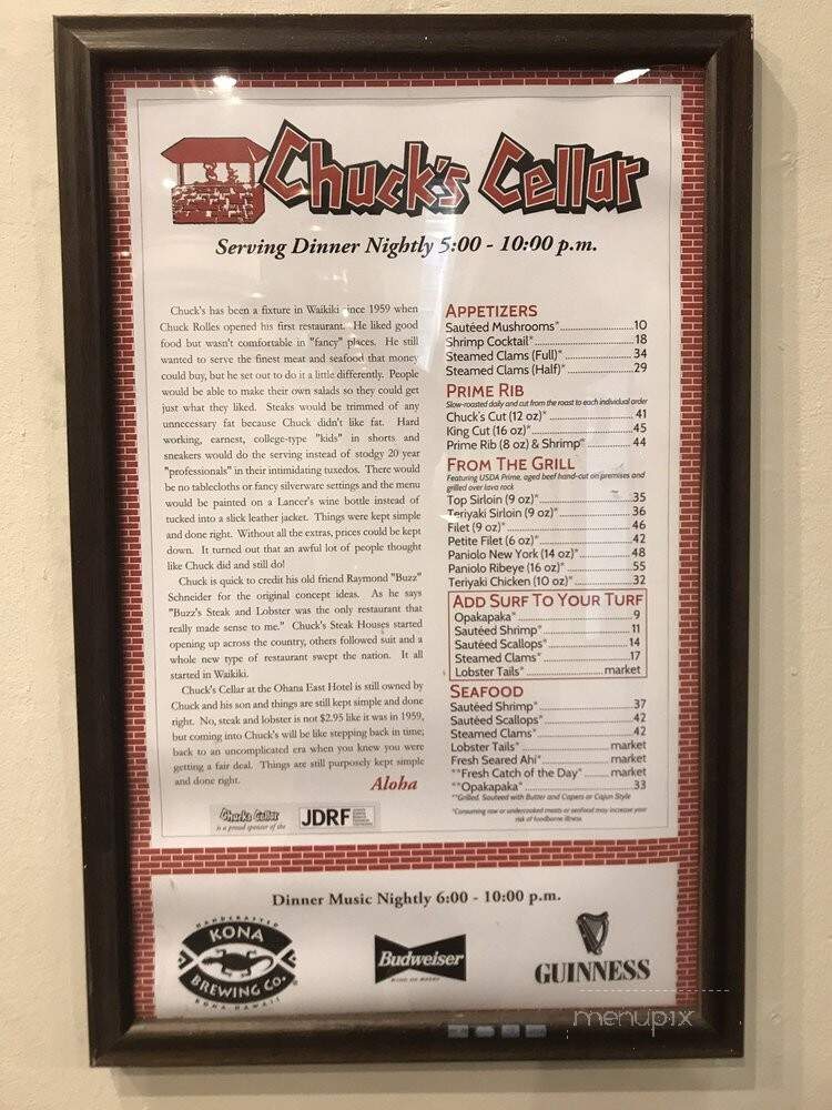 Chuck's Cellar - Honolulu, HI