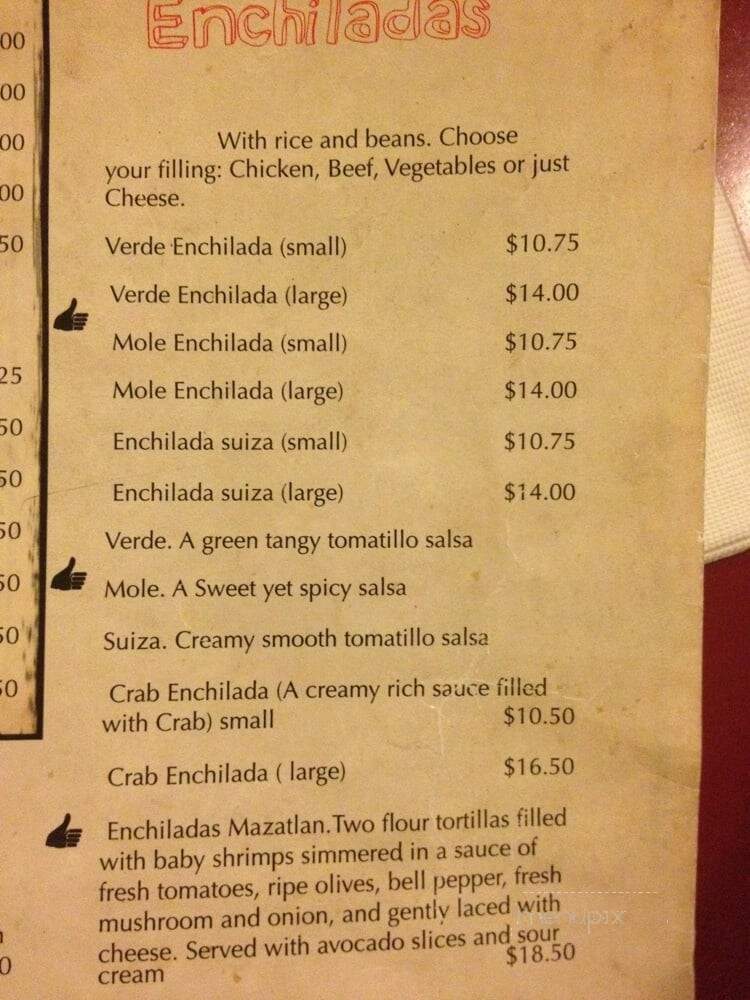 Azteca Mexican - Honolulu, HI menu_pic
