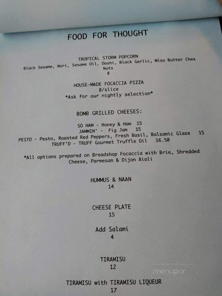 Coffee Talk - Honolulu, HI menu_pic