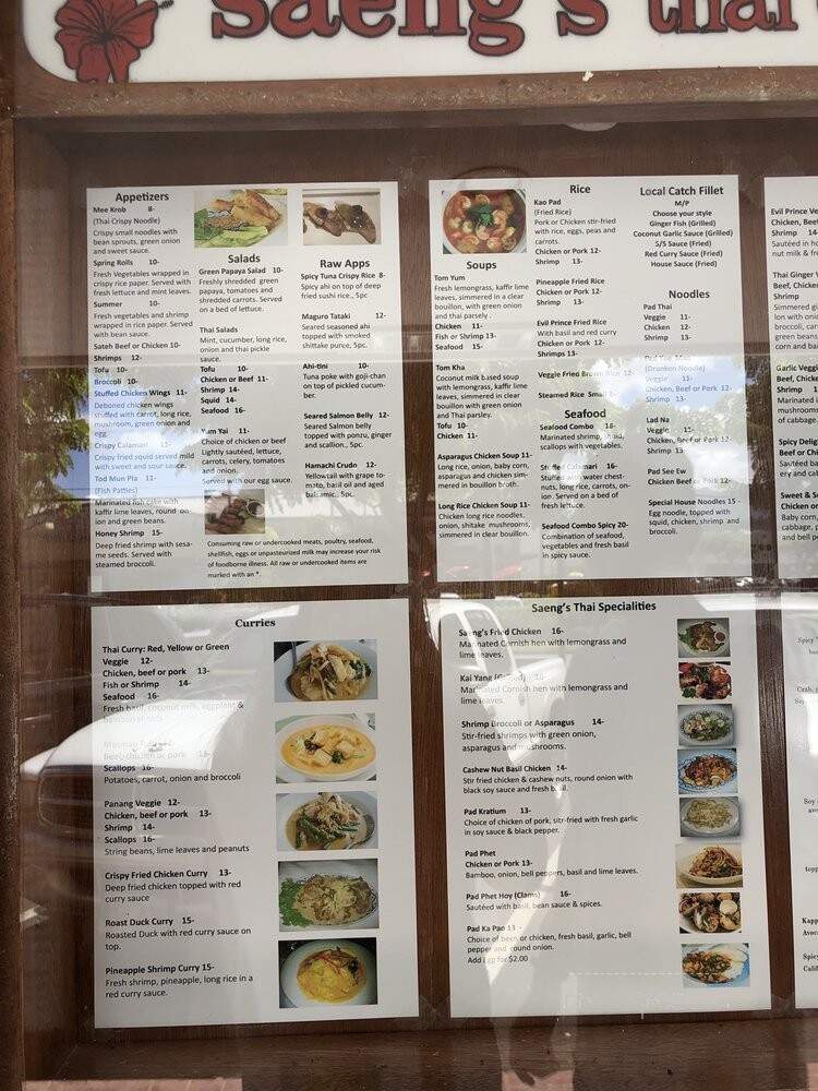Saeng's Thai Cuisine - Kailua, HI