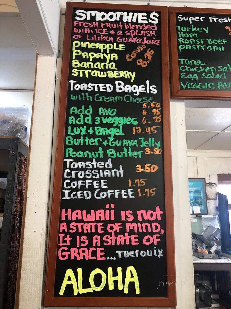 Take Home Maui Inc - Lahaina, HI menu_pic