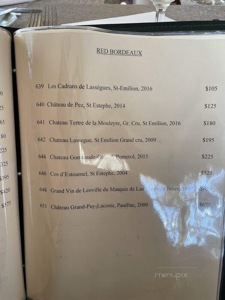 Gerard's Restaurant - Lahaina, HI menu_pic