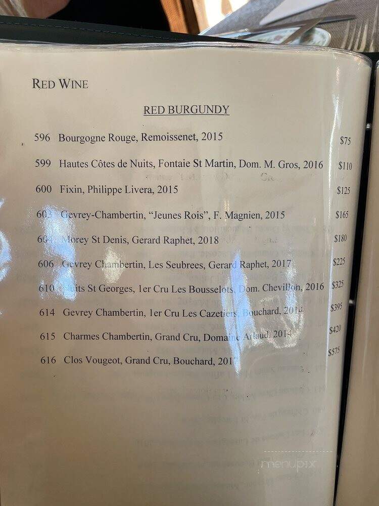 Gerard's Restaurant - Lahaina, HI menu_pic