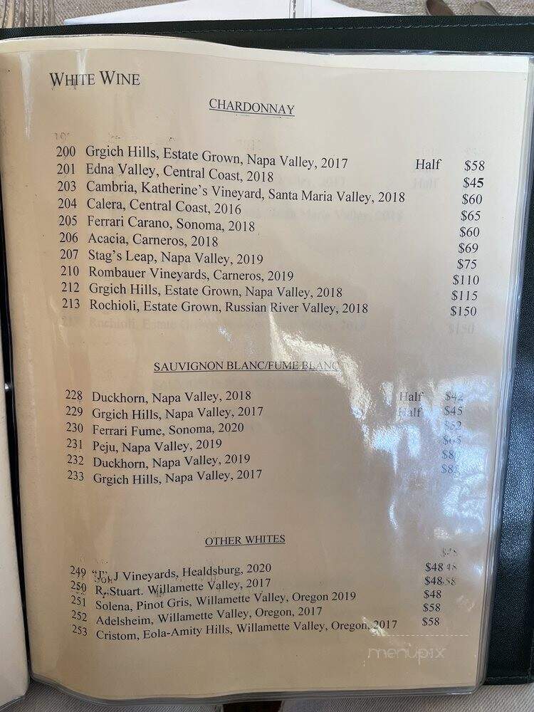 Gerard's Restaurant - Lahaina, HI menu_pic