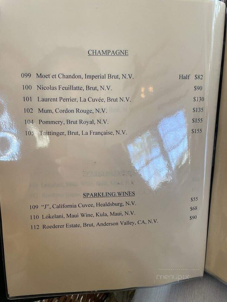 Gerard's Restaurant - Lahaina, HI menu_pic