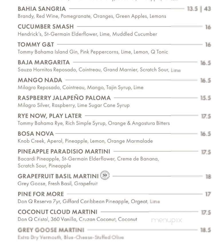 Tommy Bahamas - Kihei, HI menu_pic