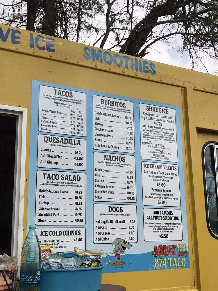 Jawz Fish Tacos Is Style Grill - Kihei, HI menu_pic