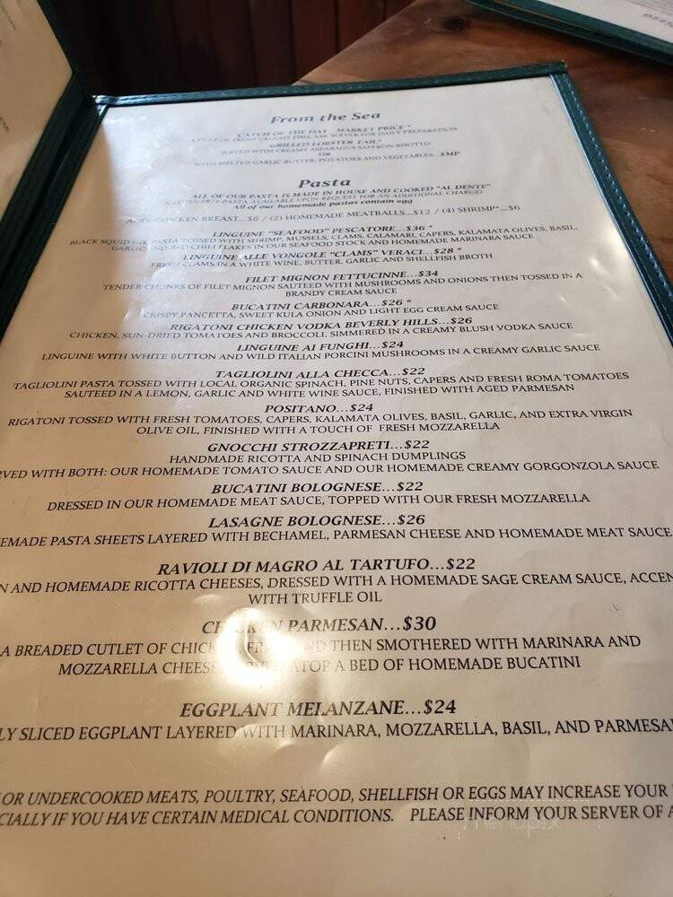 Casanova Italian Restaurant - Makawao, HI