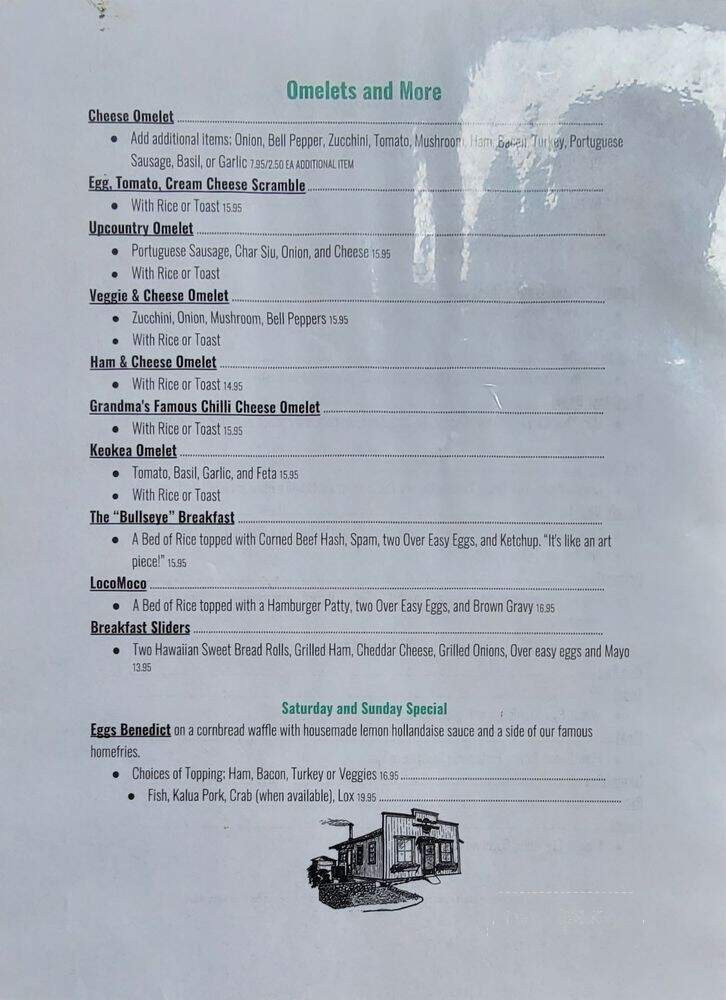 Grandma's Maui Coffee - Kula, HI menu_pic