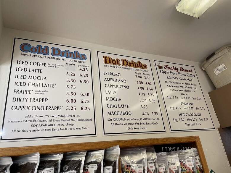 Kona Coffee Cafe' - Kailua Kona, HI menu_pic