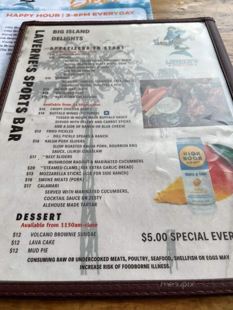 Durty Jakes Cafe & Bar - Kailua Kona, HI menu_pic