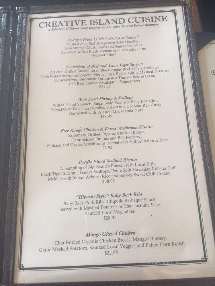 Cafe Pesto - Kamuela, HI menu_pic