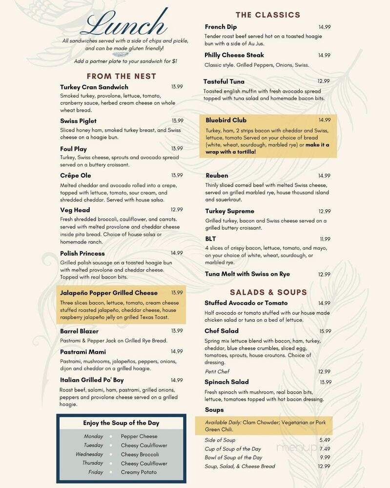 Cheese Barrel - Casper, WY menu_pic