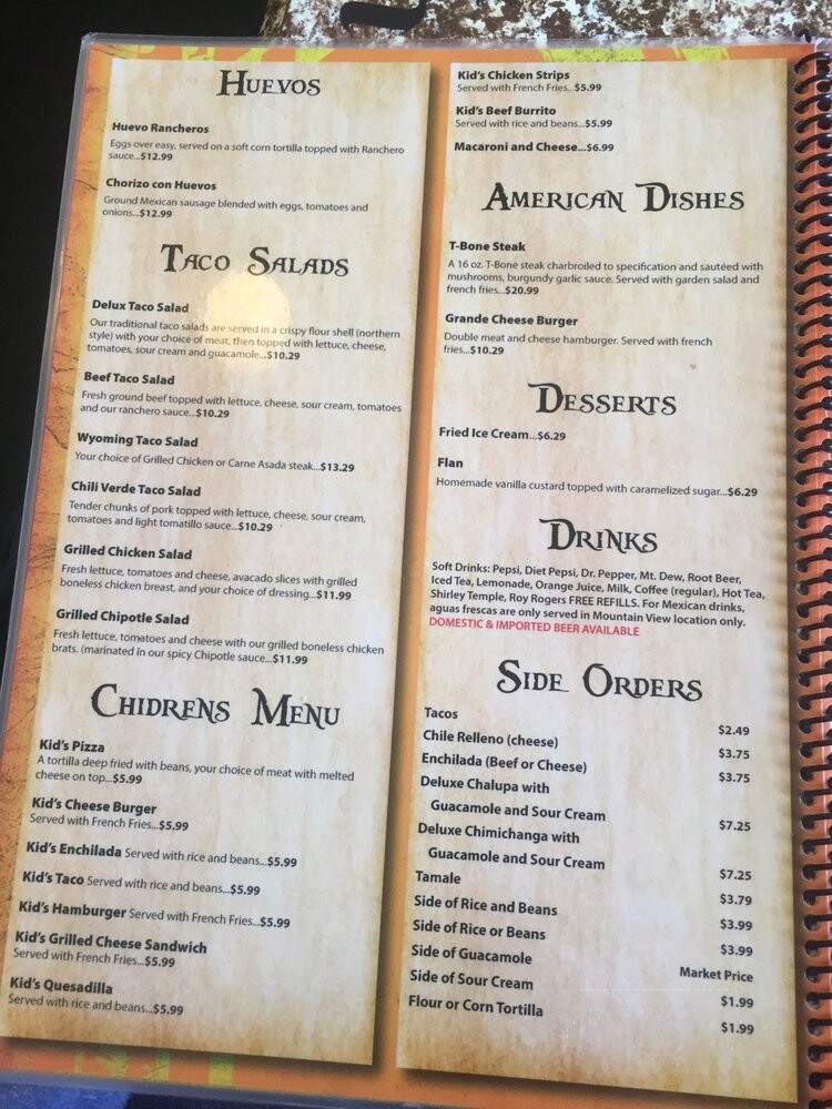 Fiesta Guadalajara - Rock Springs, WY menu_pic