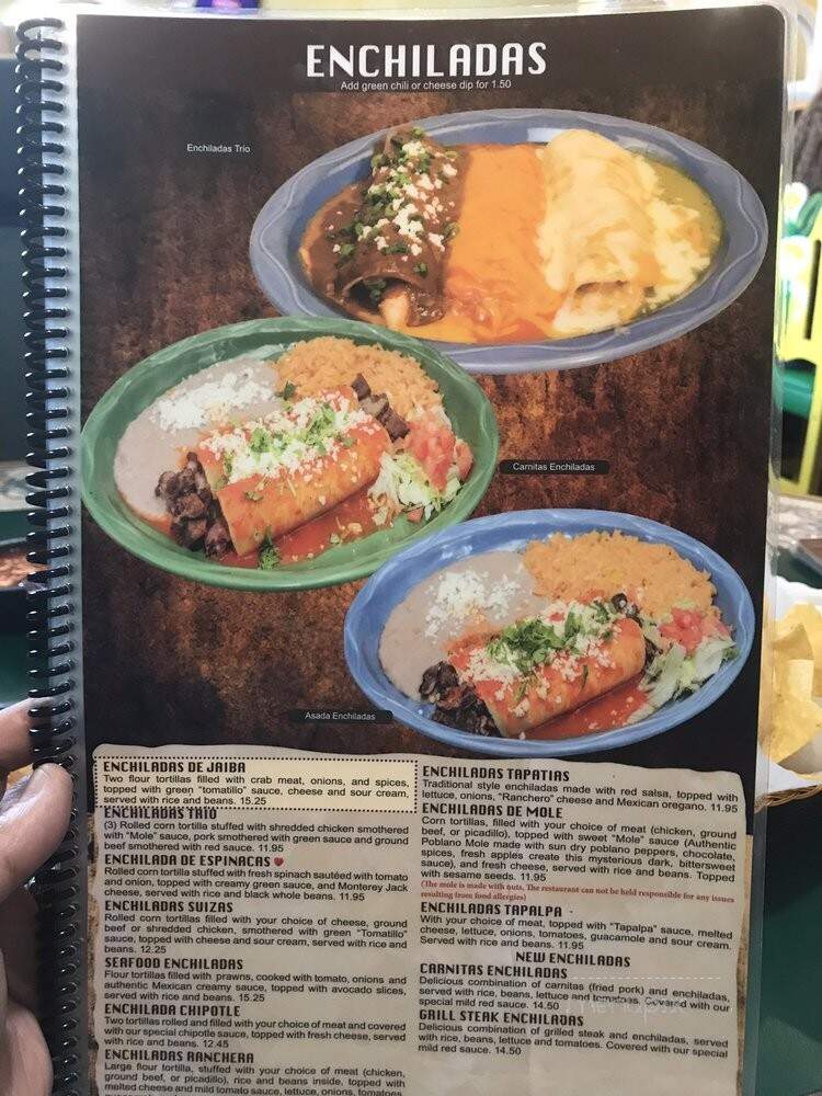 Guadalajara Mexican Restaurant - Cheyenne, WY menu_pic