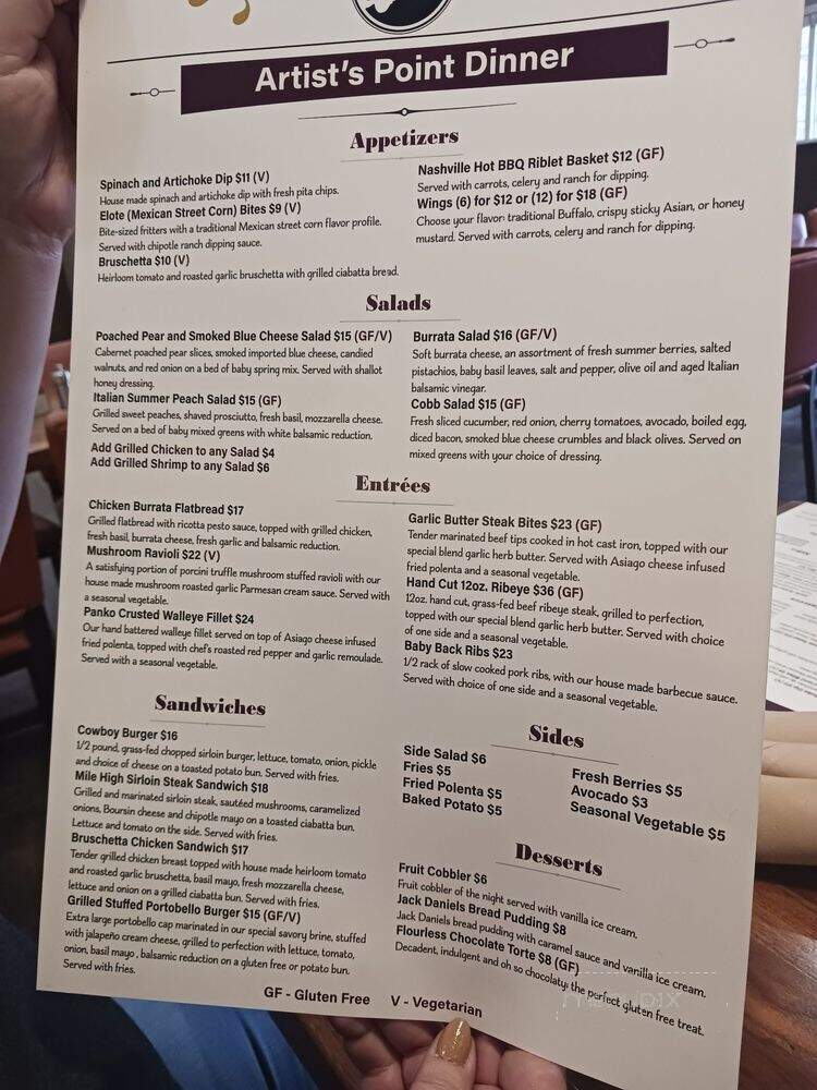 Q T's Restaurant - Cody, WY menu_pic