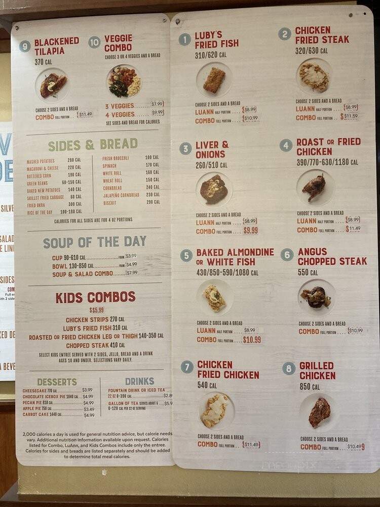 Luby's - Houston, TX menu_pic