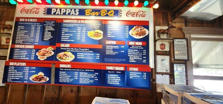 Pappas Bar B-Q - Houston, TX menu_pic