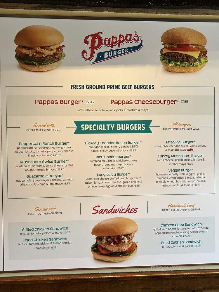 Pappas Burger - Houston, TX menu_pic