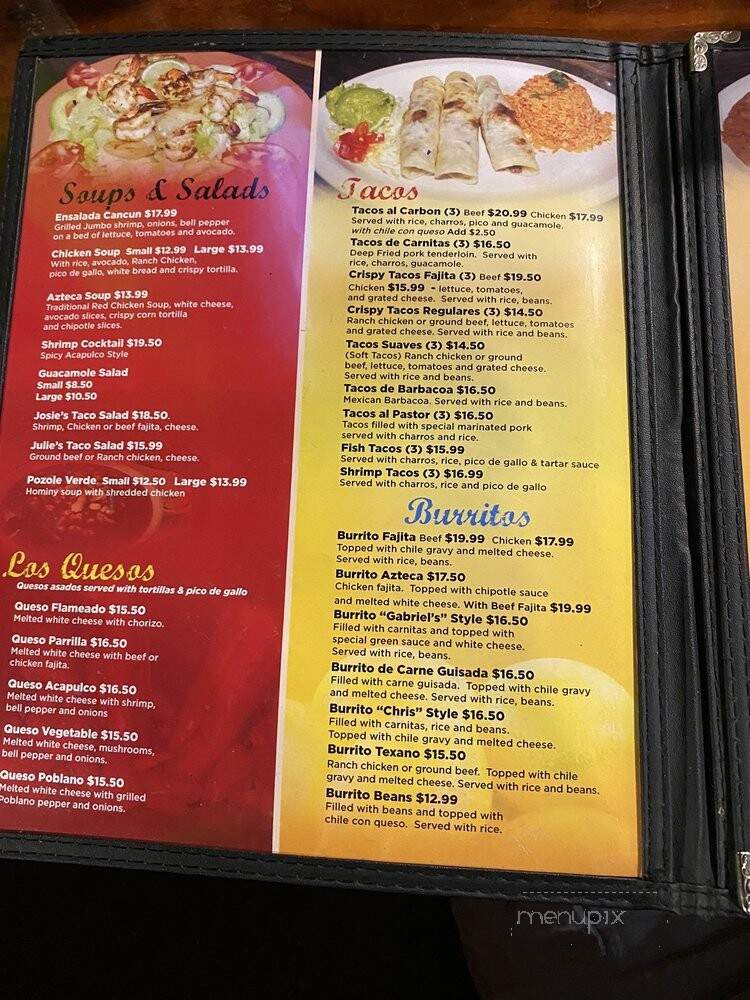 Barcenas Mexican Restaurant - Houston, TX menu_pic